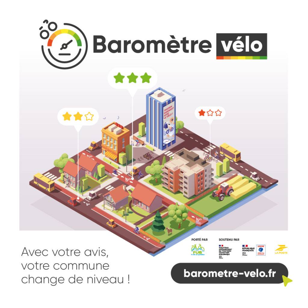 Lire la suite à propos de l’article Baromètre vélo 2025 – Participez à la 4e enquête !